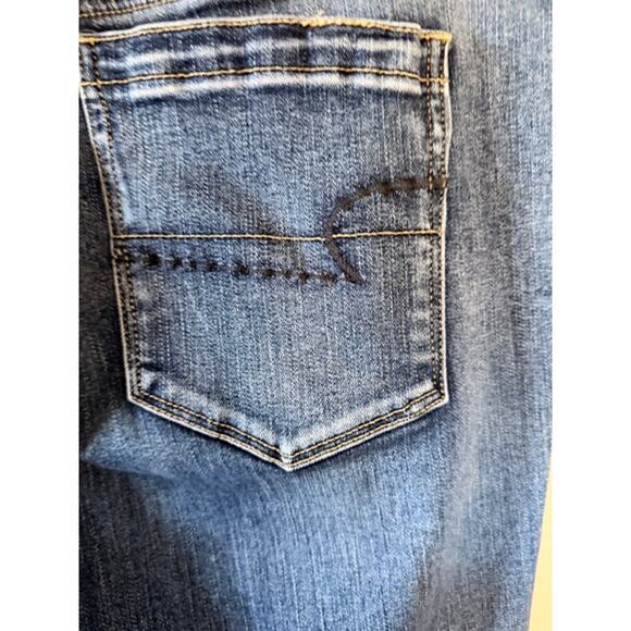 American Eagle Next Level Stretch Hi-Rise Jegging Crop Denim Size 16 Regular - Picture 4 of 7